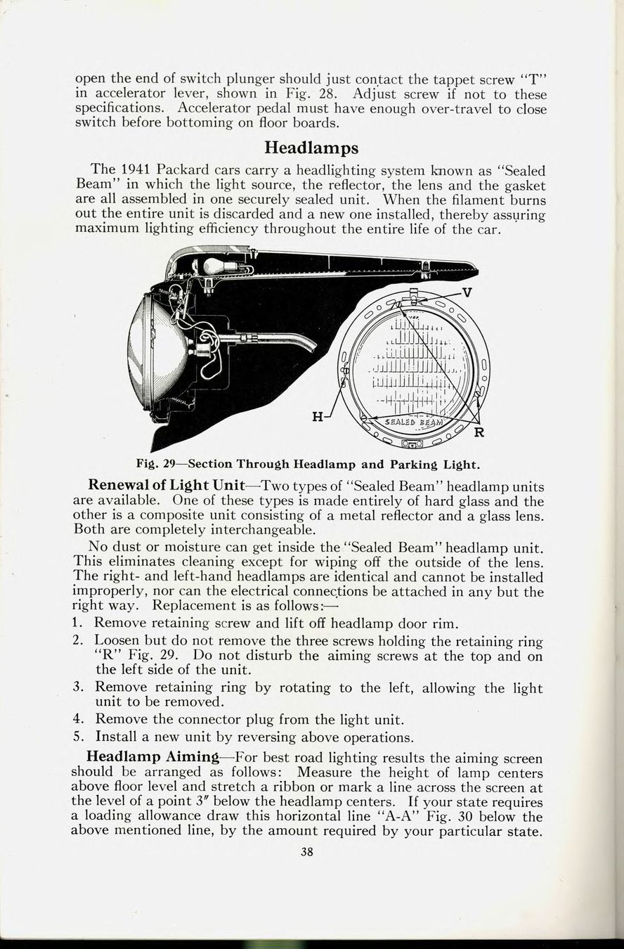 1941 Packard Owners Manual Page 27
